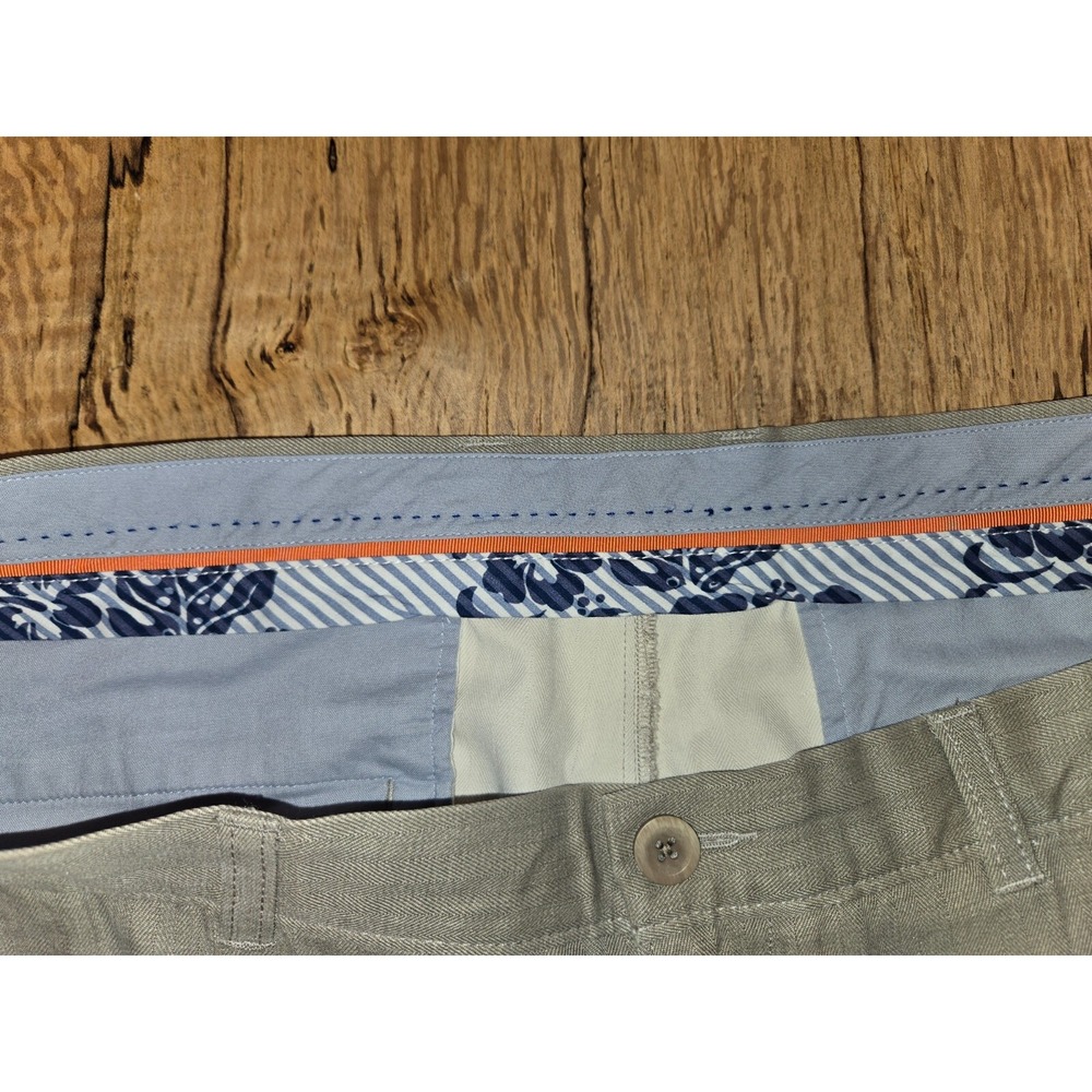 Tommy Bahama‎ Silk Blend Shorts Mens Tan Size 40 Chino Flat Front - Picture 6 of 7
